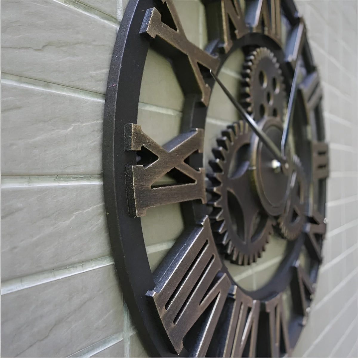 Industrial Wall Clock | Gear Design For Living Room & Office
