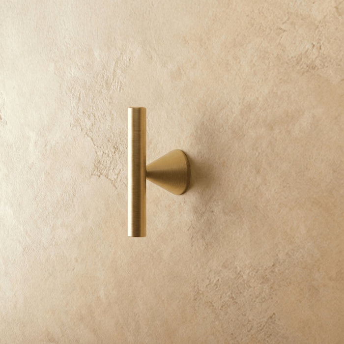 Brass Crystal Knob Pull Bar Asymmetric Ball Angle