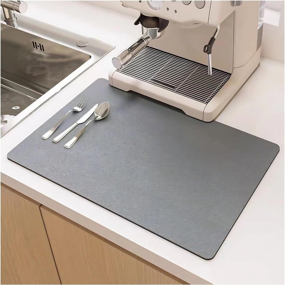 Diatomite Super Absorbent Dish Drying Mat Rounded Angle