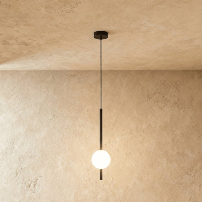 Nordic Glass Pendant Light Pierced Globe Hero