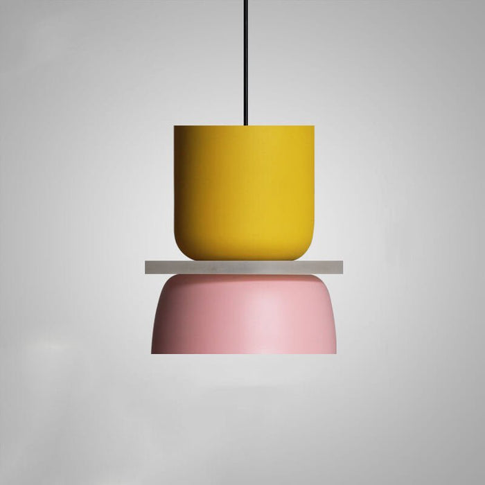 Nordic Macaron LED Pendant Light - Colourful Front
