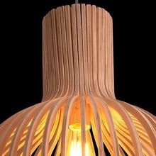 Ceiling Pendant Light Wood Finish | Geometric Design for Home Decor