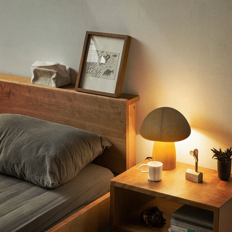 Mushroom Night Light | Rechargeable Table Lamp Touch Dimmable For Bedroom And Nursery