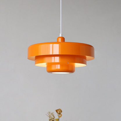 Nordic Vintage Round Metal Pendant Light