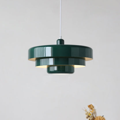 Nordic Vintage Round Metal Pendant Light