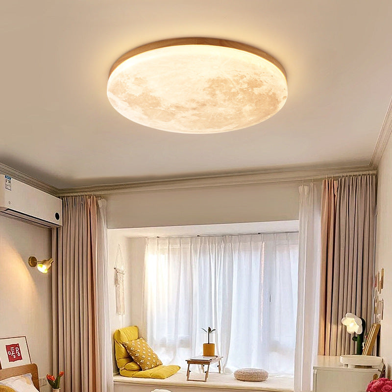 Nordic Minimalist Flush Mount Ceiling Light | Moon Round