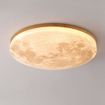 Nordic Minimalist Flush Mount Ceiling Light | Moon Round