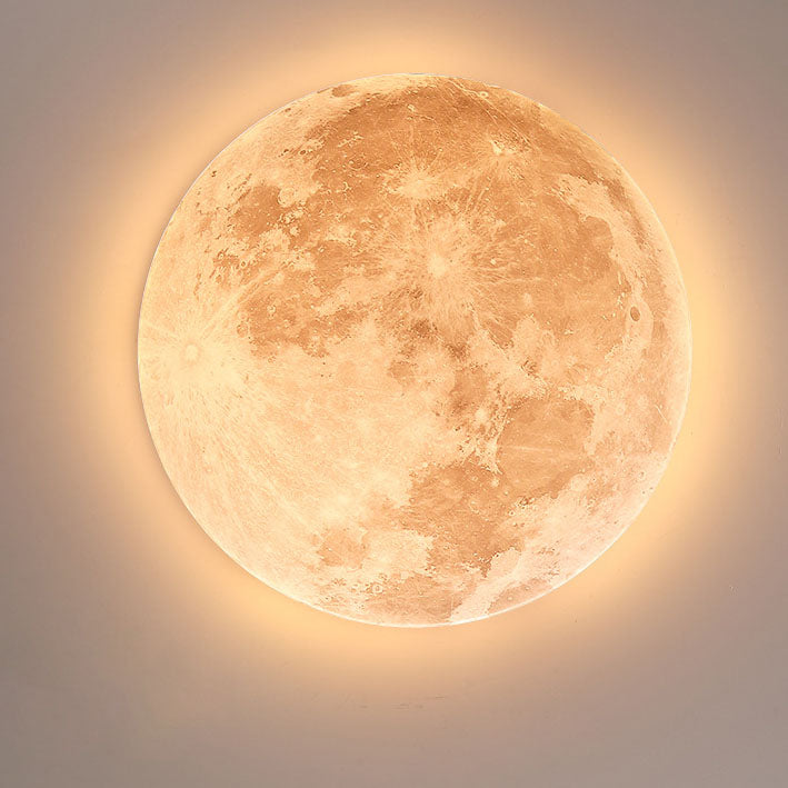 Nordic Minimalist Flush Mount Ceiling Light | Moon Round
