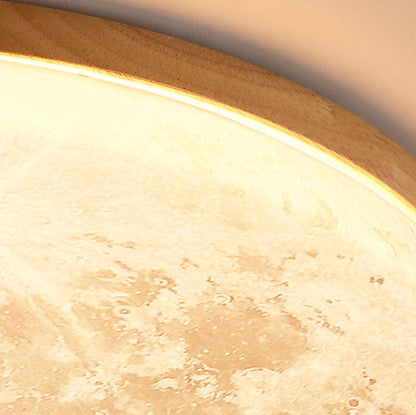 Nordic Minimalist Flush Mount Ceiling Light | Moon Round
