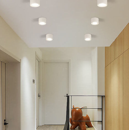 Nordic Cylinder Spotlight LED Flush Mount Ceiling Light