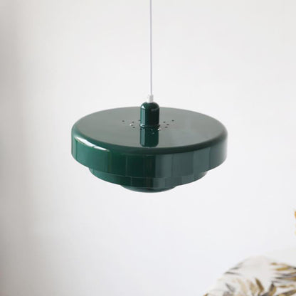 Nordic Vintage Round Metal Pendant Light