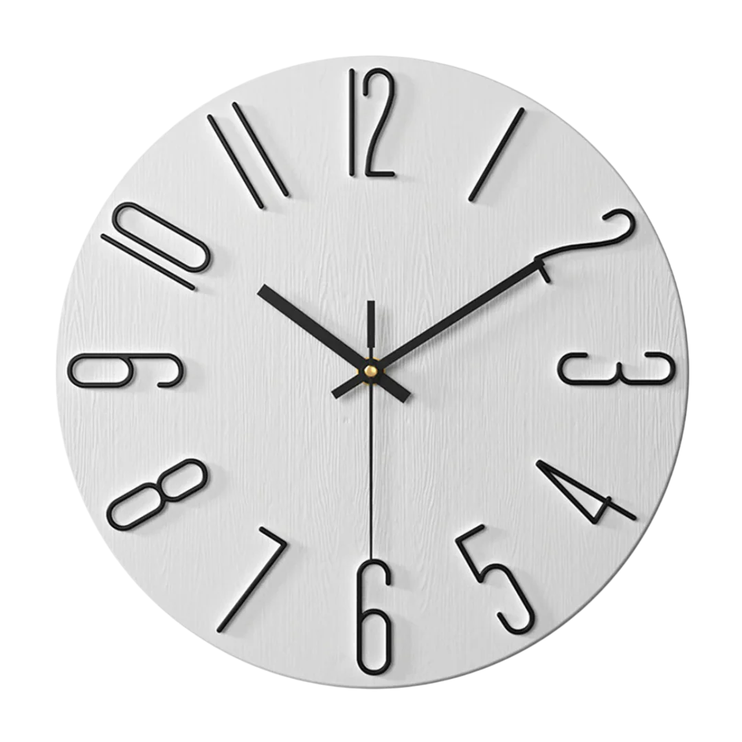 Modern Wall Clock | Minimalist Quartz For Living Room