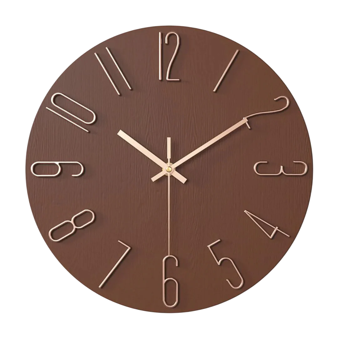Modern Wall Clock | Minimalist Quartz For Living Room
