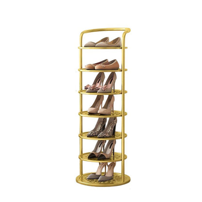 Modern Minimalist Shoe Rack | Round Multi Tier