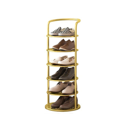Modern Minimalist Shoe Rack | Round Multi Tier