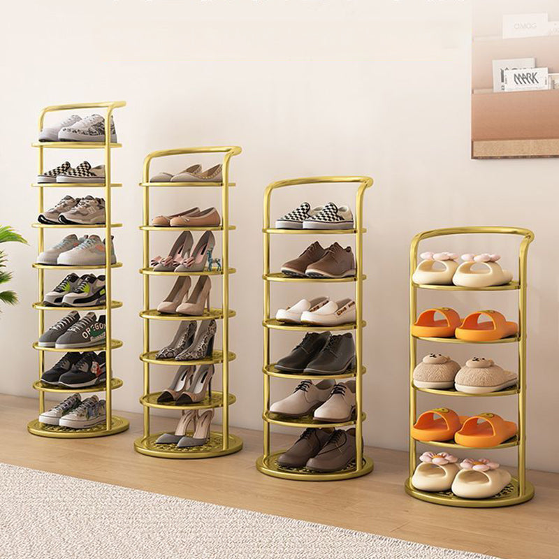 Modern Minimalist Shoe Rack | Round Multi Tier