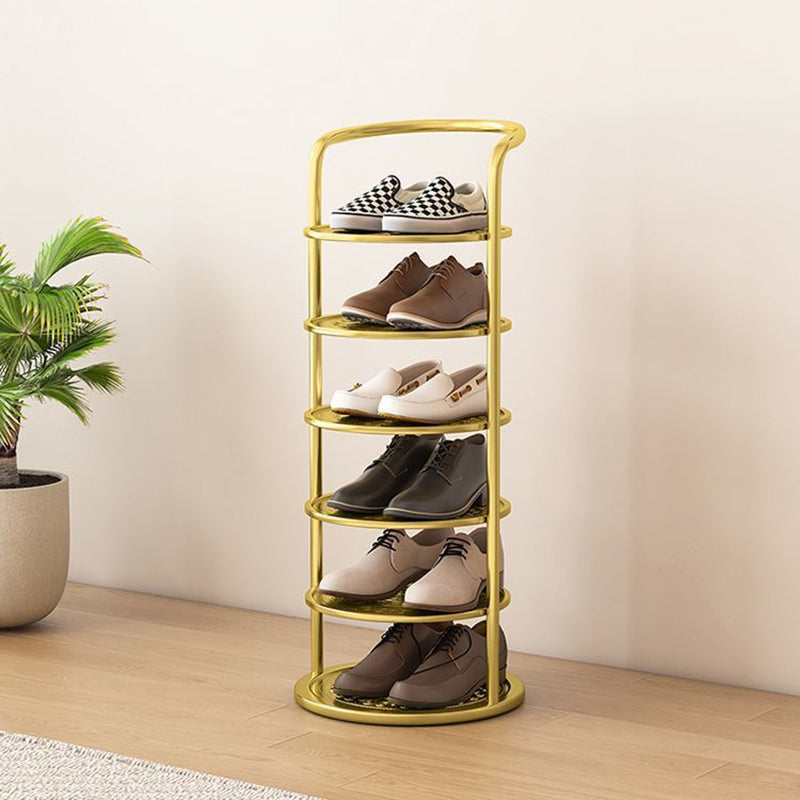 Modern Minimalist Shoe Rack | Round Multi Tier