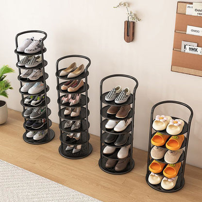 Modern Minimalist Shoe Rack | Round Multi Tier