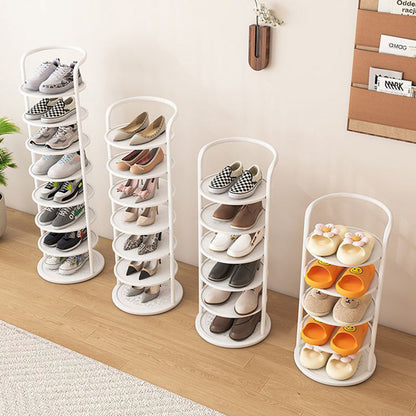 Modern Minimalist Shoe Rack | Round Multi Tier