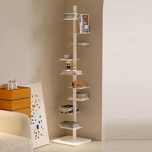 Modern Spiral Bookshelf Corner Storage Rack