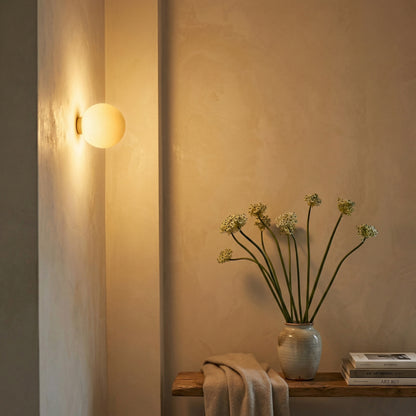 Globe Wall Light | Modern LED Round Sconce for Bathroom & Hallway