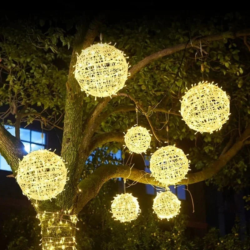 LED Garden Light Balls Outdoor | Hanging Sphere Lights