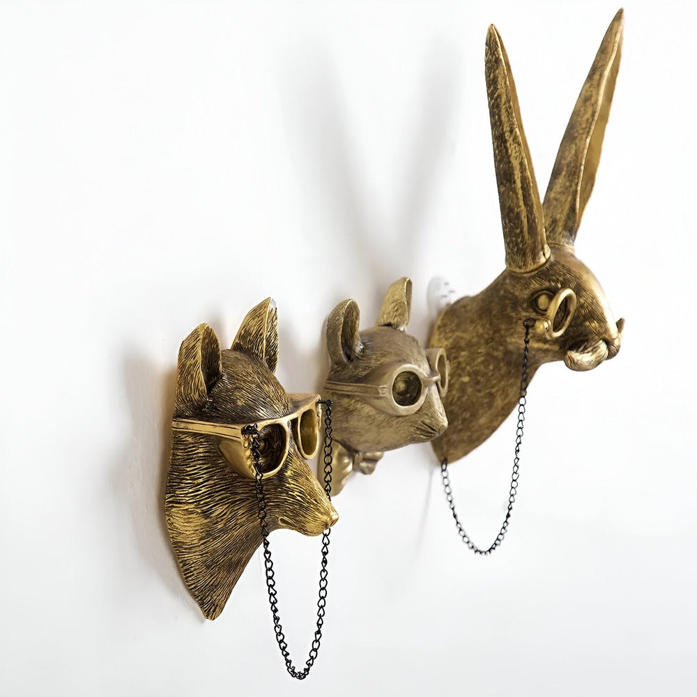 Animal Head Wall Hook | Decorative Coat And Key Holder