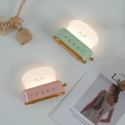 Toast Table Lamp | LED Rechargeable Dimmable Night Light For Bedroom Desk