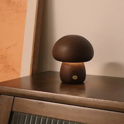 Mushroom Night Light | Rechargeable Table Lamp Touch Dimmable For Bedroom And Nursery