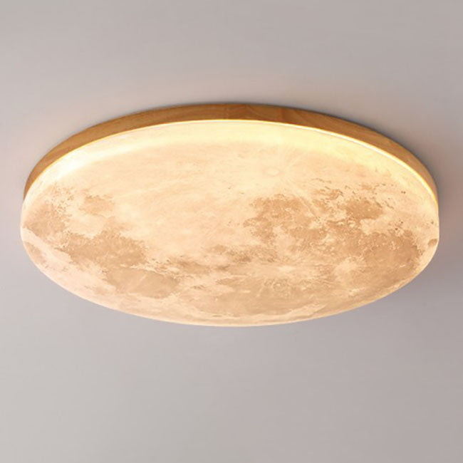 Nordic Minimalist Flush Mount Ceiling Light | Moon Round