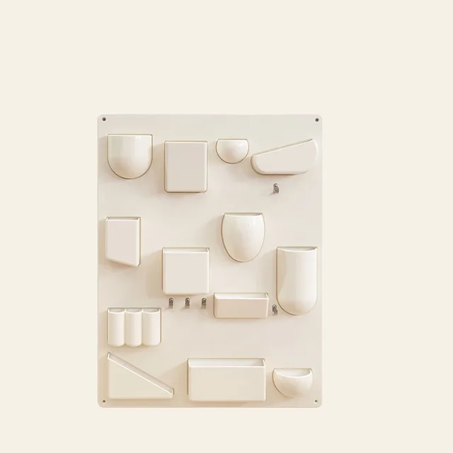 Wall Organiser Panel With Hooks And Pockets 68 x 52 cm
