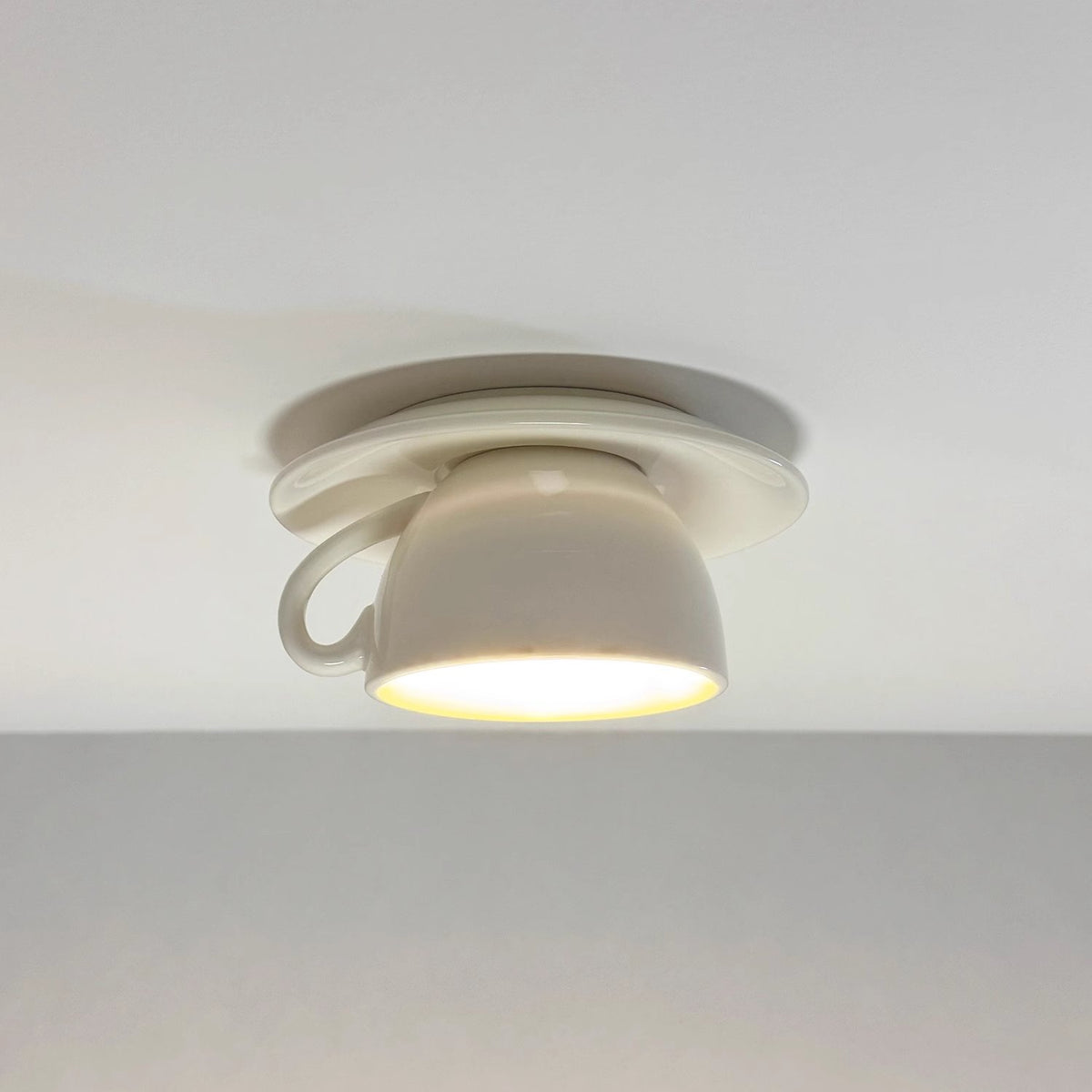 Aria Modern Coffee Cups Ceramic Flush Ceiling Lighting View 19