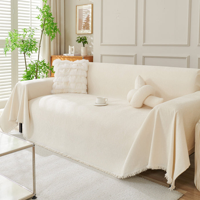 Boho Metal Fabric Sofa Cover Fringe Tassel Hero