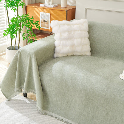Boho Metal Fabric Sofa Cover Fringe Tassel View 20