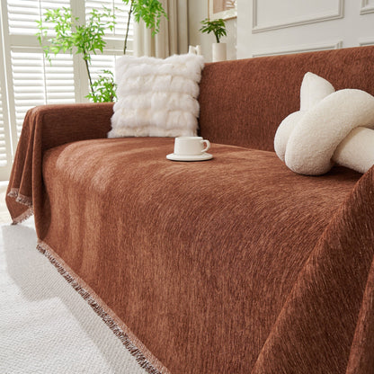 Boho Metal Fabric Sofa Cover Fringe Tassel View 37