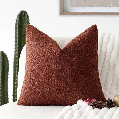 Boucle Cushion Cover Pinched Corner View 12