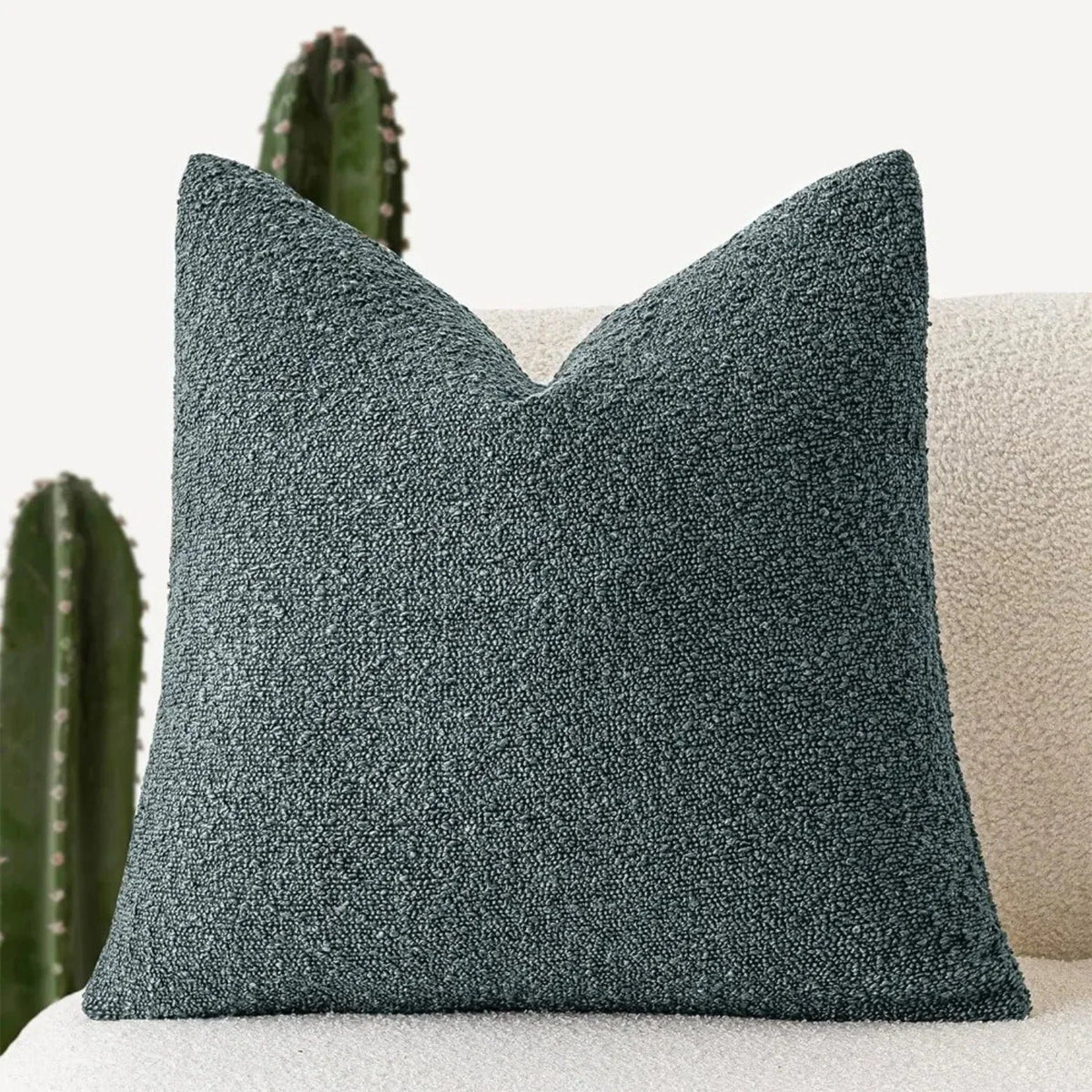 Boucle Cushion Cover Pinched Corner View 13