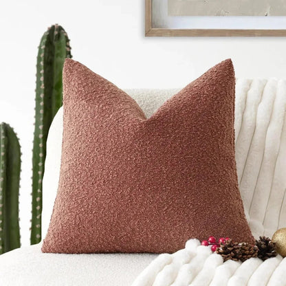 Boucle Cushion Cover Pinched Corner View 18