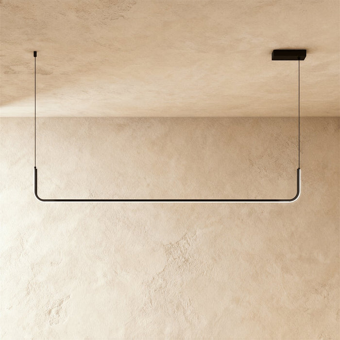 Contemporary LED Chandelier Linear U-Shape Back