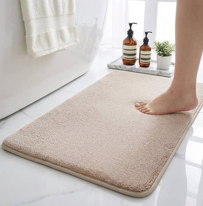 Elara Haus Bath Mat - Velvet Memory Foam Non Slip Bathroom Mats Front