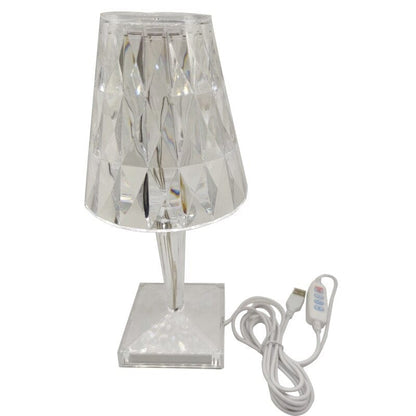 Diamond Pattern Table Lamp | Minimalist Desk Decor