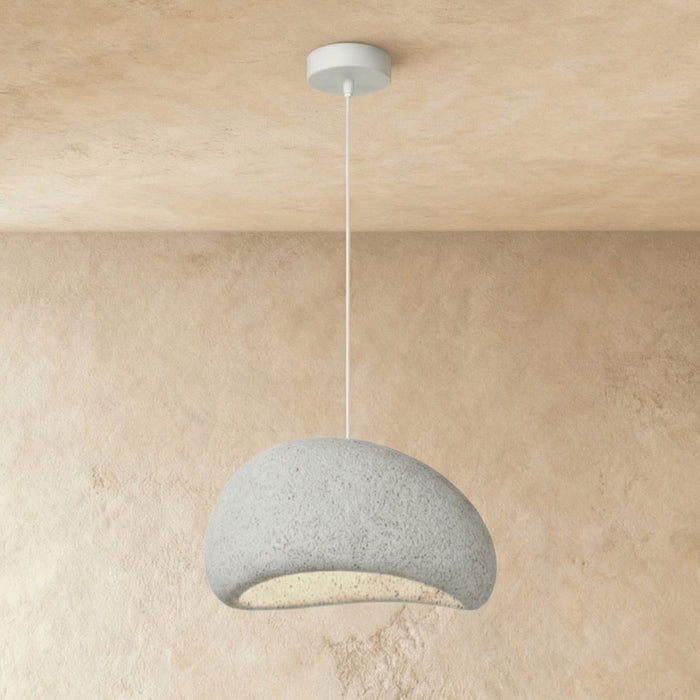 Japanese Sand Pendant Light Asymmetric Dome Hero