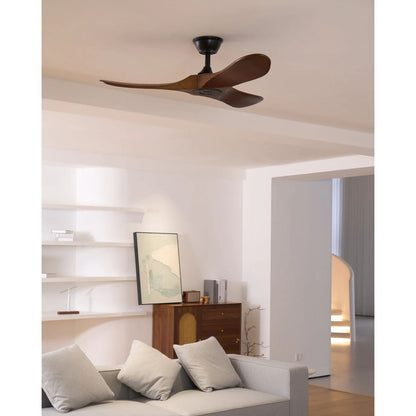 Leno Modern Walnut Wood Ceiling Fan with Remote View 31