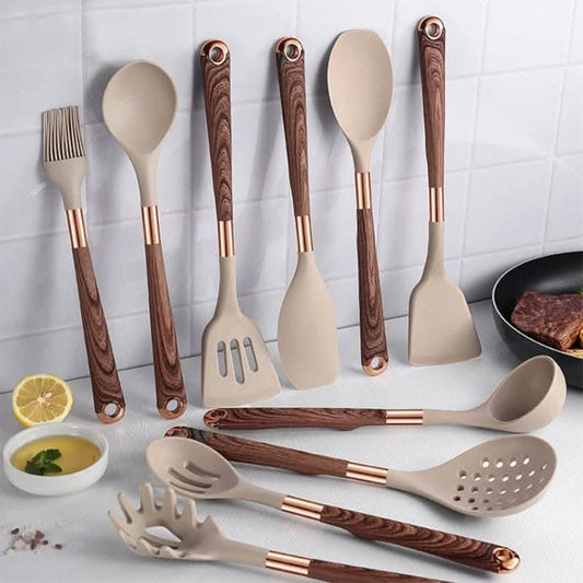 Kitchen Utensil Set | 10 Piece Heat Resistant Non Stick