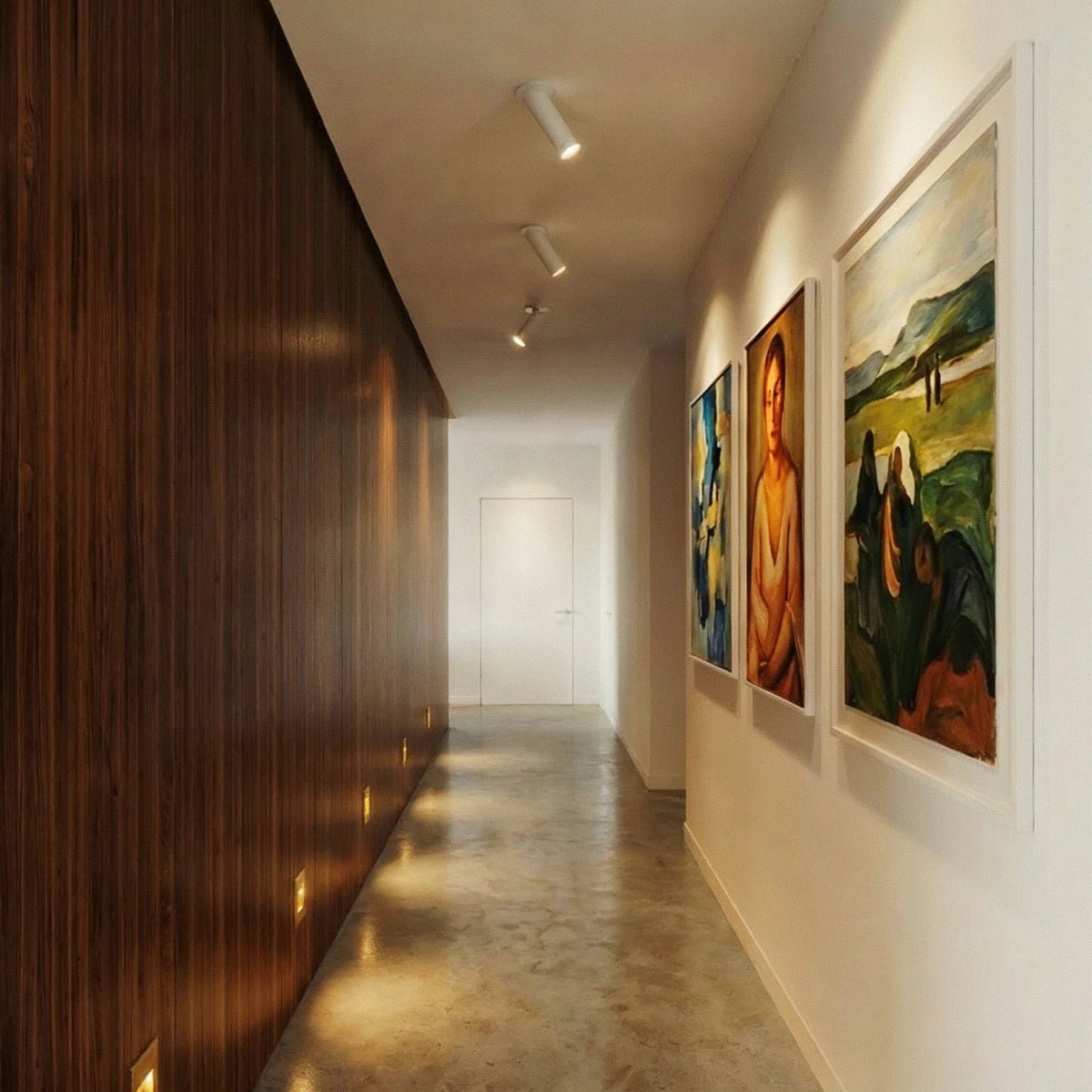 Minimalist Aluminum Ceiling Light Adjustable Tube LED Full