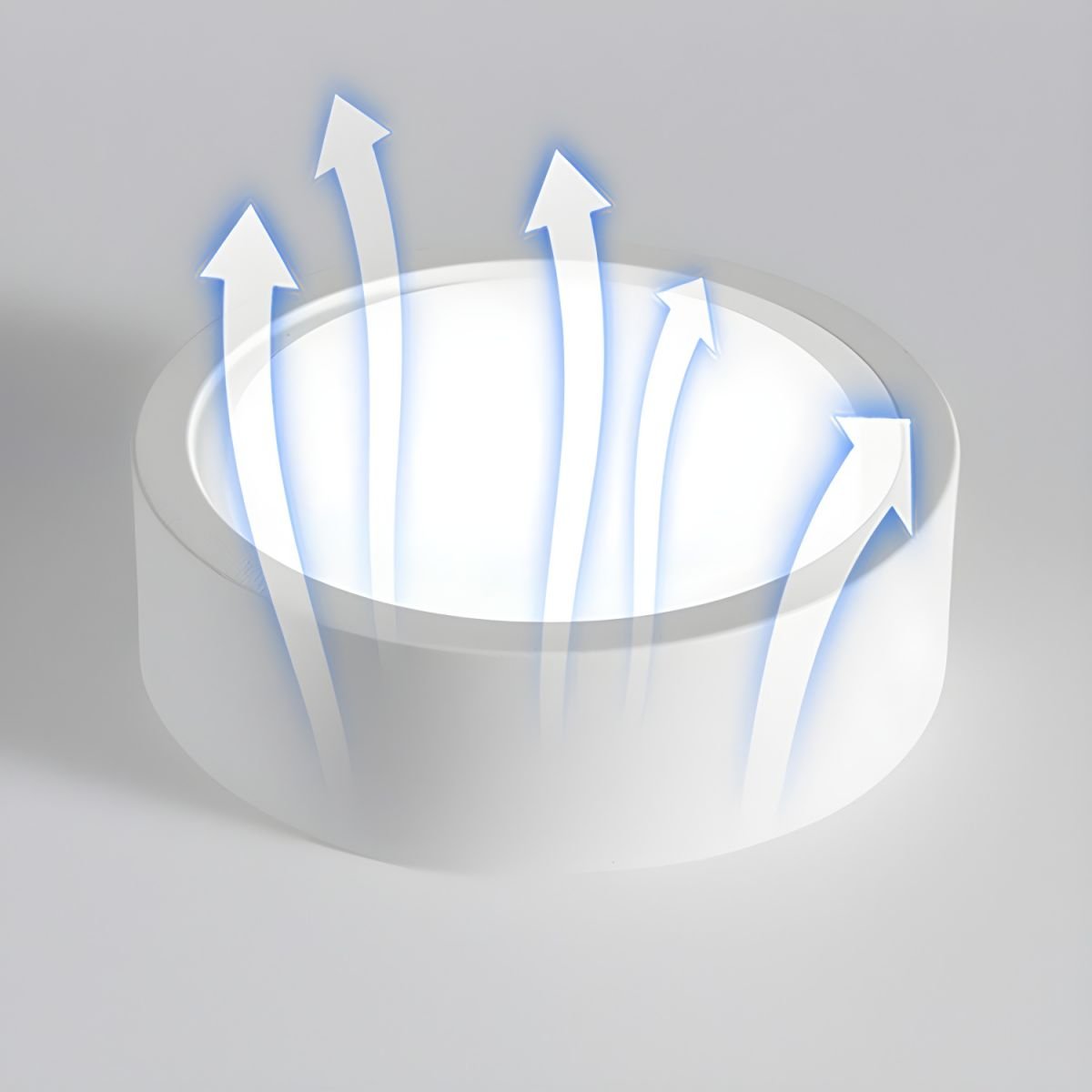 Minimalist Iron Surface Mounted LED Downlight Round Cylinder Alternate