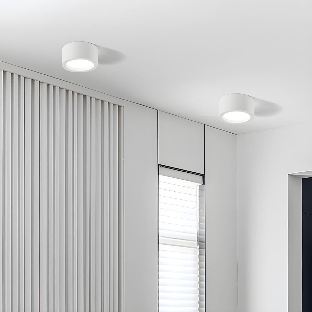 Minimalist Iron Surface Mounted LED Downlight Round Cylinder Detail