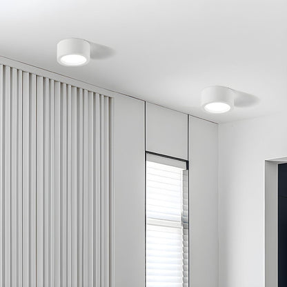 Minimalist Iron Surface Mounted LED Downlight Round Cylinder Detail