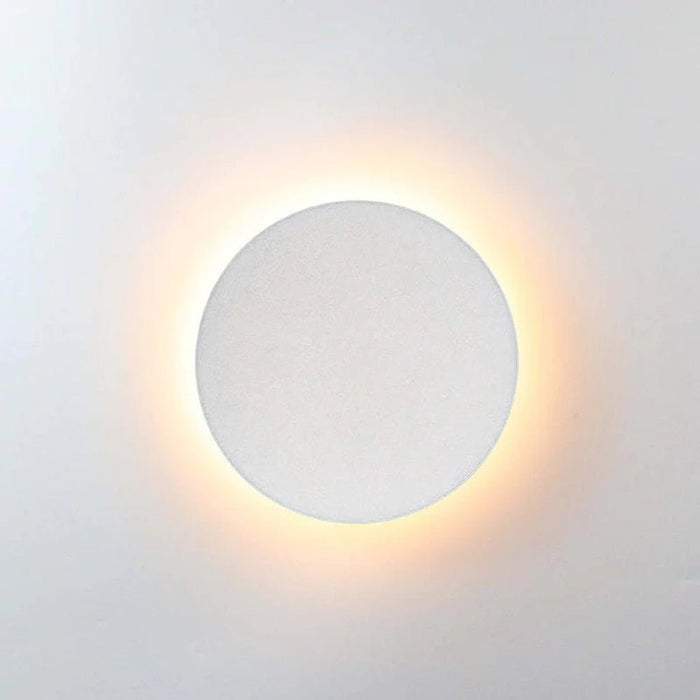Minimalist LED Outdoor Wall Lamp Flush Disc View 19