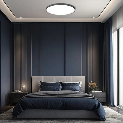 Minimalist Round LED Flush Mount Ceiling Light Slim Disc Alternate